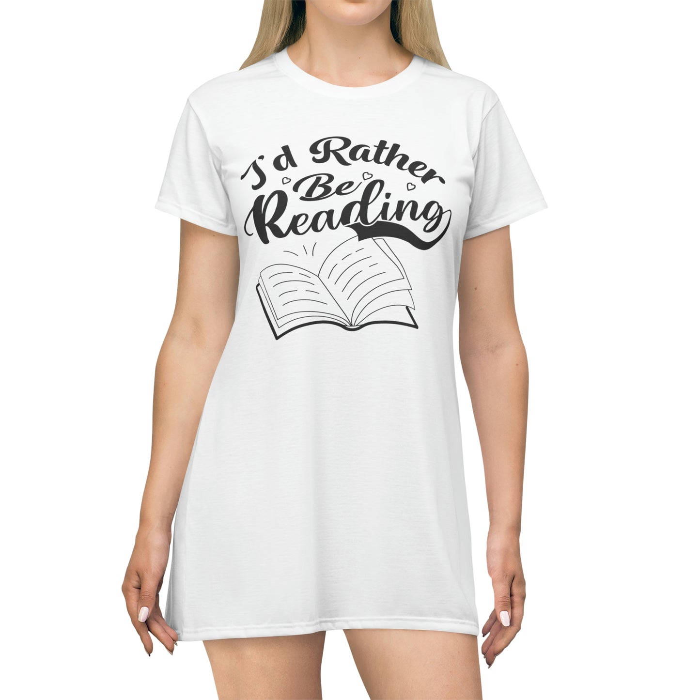 "I'd Rather Be Reading" T-Shirt Dress
