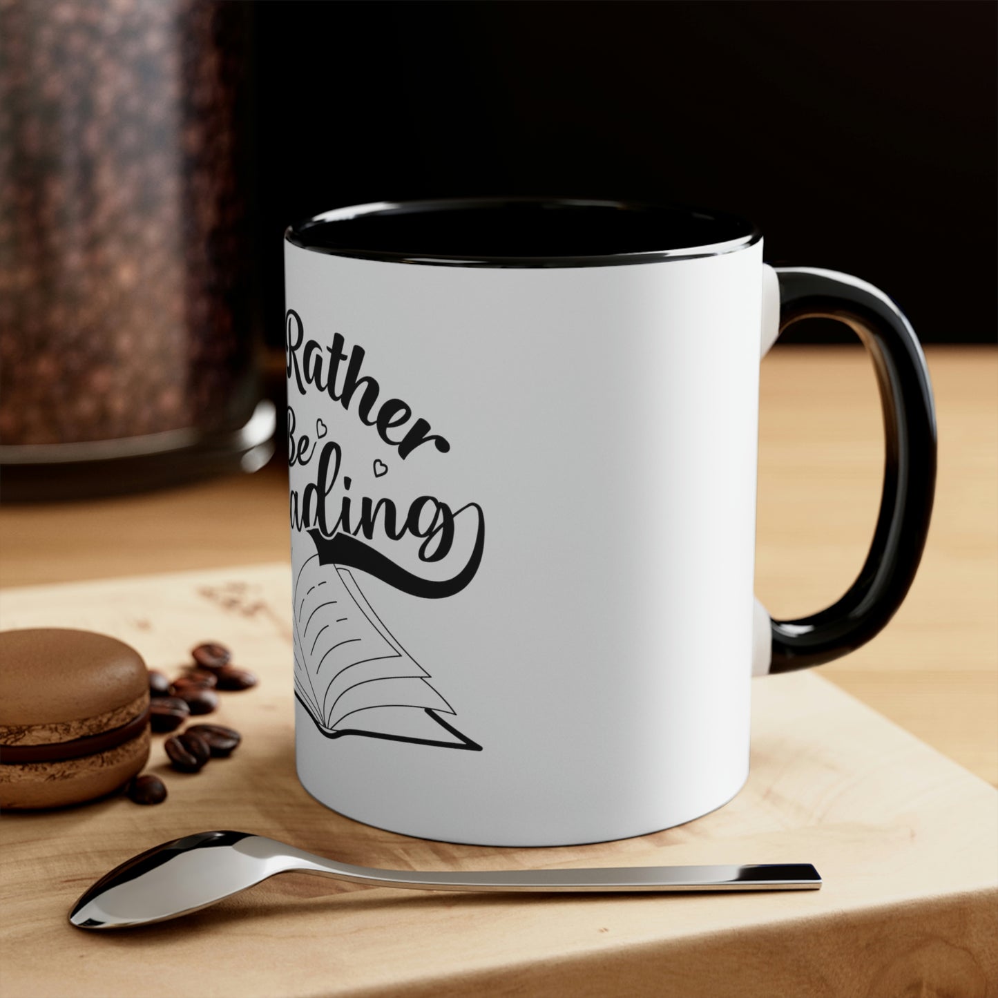 "I'd Rather Be Reading" Accent Coffee Mug, 11oz