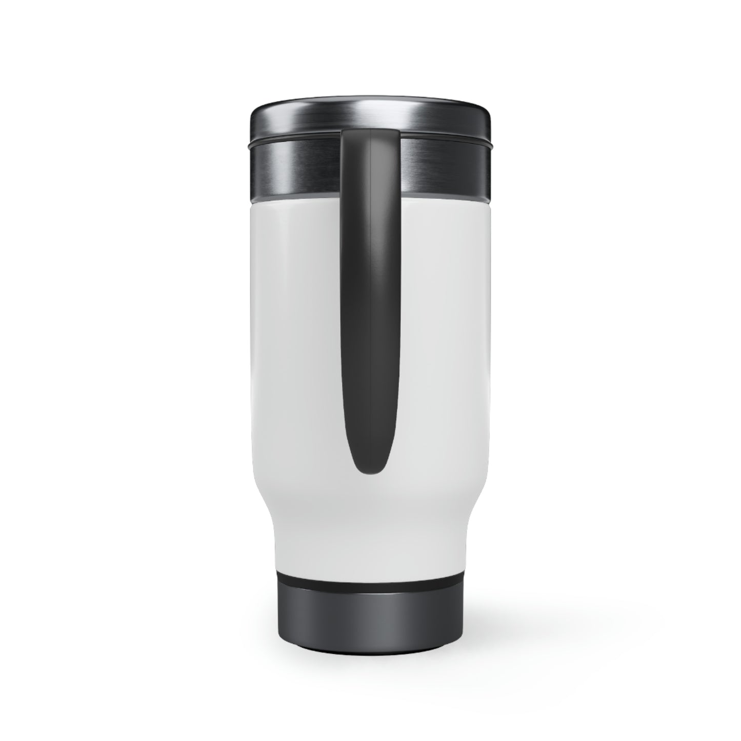 "I'd Rather Be Reading" Stainless Steel Travel Mug with Handle, 14oz
