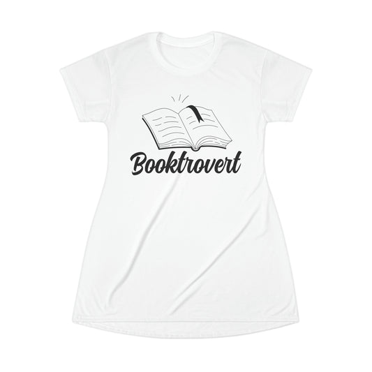 "Booktrovert" T-Shirt Dress