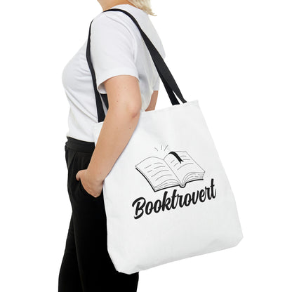 "Booktrovert" Large Tote Bag