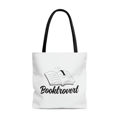 "Booktrovert" Large Tote Bag