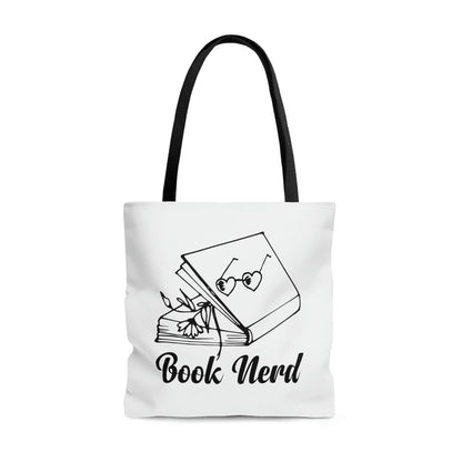 "Book Nerd" Large Tote Bag