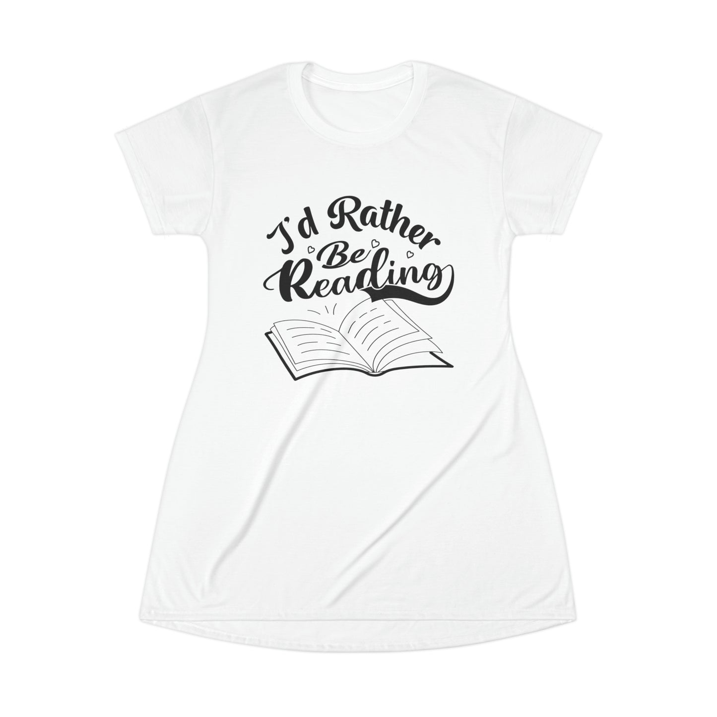 "I'd Rather Be Reading" T-Shirt Dress